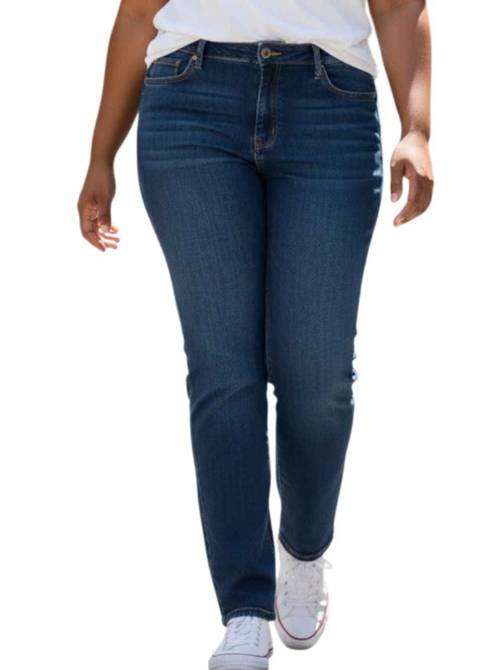 St. John's Bay Women's Straight Leg Jeans - Dark Indigo